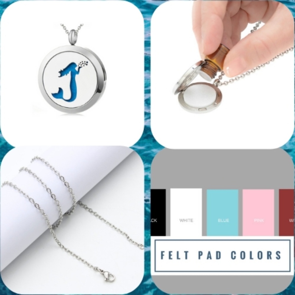 Mermaid Aroma Essential Oil Necklace